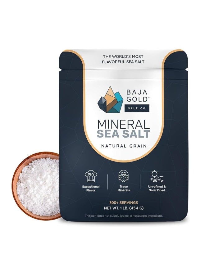 BAJA GOLD Mineral Sea Salt Fine Grind is a 100% natural, unrefined sea salt